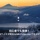 初心者でも簡単！DxO PureRAWでノイズ除去＆Nik Collectionで仕上げる写真編集法